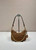 Prada Re-Edition Suede leather mini-bag 1BC204 Brown
