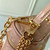 LV M27169 Louis Vuitton Vanity Chain Pouch Bag Desert Sand