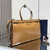 Prada 1BA439 Prada Bonnie extra large leather handbag Brown