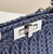 Fendi 8BN321 Peekaboo ISeeU Medium Dark Blue interlace leather bag 80138L