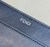 Fendi 8BN321 Peekaboo ISeeU Medium Dark Blue interlace leather bag 80138L