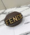 Fendi 7AS089 Nano Fendigraphy coffee  leather Charm 80056S