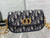 Dior S2350 30 Montaigne Avenue Double Carry East-West Mini Bag Blue Dior Oblique Jacquard
