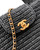 Chanel 25C AS4416 Mini Shopping Bag In Black Raffia And Calfskin