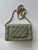 Chanel AP4241 Classic Wallet On Chain Grained Shiny Calfskin bronze green