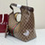 Gucci 853971 Giglio large tote bag Variation sand and brown GG fabric