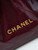 Chanel 22 AS3261 Handbag Shiny Calfskin Dark Red