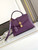 LV M87107 Louis Vuitton Ostrich Rose Des Vents MM Purple