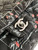 Chanel 25C A01112 Flap Bag Black Fabric Printed