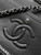 Chanel 25C A01112 Flap Bag Black Fabric Printed