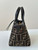 Fendi 8BS096 Roll Mini Brown FF chenille mini-bag 8655