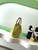 Chanel 26C AS6022 Small Hobo Lambskin Turtoise-Shell Effect Plexi & Gold-Tone Metal Yellow