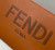 Fendi 8N0178AC9S Fendi logo flat pouch clutch 8370S Tan