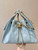 Chanel AS5293 Small Hobo Calfskin & Gold-Tone Metal Blue