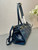 Prada 1BA426 Medium leather handbag Denim