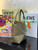 Loewe Mini Puzzle Fold tote in shiny calfskin A657V25X01 Green