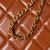 Chanel AS4959  Flap bag With top handle Shiny Lambskin & Gold-Tone Metal Brown