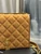 YSL 629246 Saint Laurent Becky Chain Shoulder Bag 25cm Suede Leather Tan