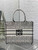 Dior M1296 Medium Dior Book Tote White and Black Miss Dior Allover Embroidery