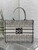 Dior M1296 Medium Dior Book Tote White and Black Miss Dior Allover Embroidery