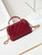 Chanel AS4958 Mini Flap bag With top handle Shiny Lambskin & Gold-Tone Metal Red