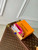 LV M14155 Louis Vuitton LV x TM Romy Card Holder Rose Red