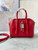 Givenchy BB50J0B00D Mini Antigona Lock Bag in Box Leather Red