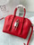 Givenchy BB50J0B00D Mini Antigona Lock Bag in Box Leather Red