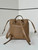 Fendi 8BZ057 Backpack Cappuccino brown leather backpack
