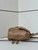 Fendi 8BZ057 Backpack Cappuccino brown leather backpack
