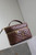 YSL 766731 GABY vanity bag in lambskin coffee brown