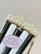 CHANEL AS5217 Resin  Enamel Imitation Pearls & Gold-Tone Metal  White Black & Light Pink