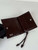 Prada 1MV204 Small shiny Leather Wallet Wine Red