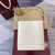 Gucci 833660 Gucci 73 Medium Bucket Bag White smooth leather