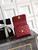 Chanel AS2214 Mini Flap Bag with Top Handle calfskin diamante gold metal Red