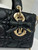 Dior M0613 Small Lady D-joy Bag Black Cannage Lambskin With bow
