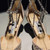 Jimmy Choo SAEDA100ZPJ Gold Satin Pumps with Crystals JC90007