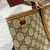 Gucci 815212 GG Emblem maxi tote bag Beige and dark brown