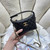 Chanel AS4386 Clutch with chain Grained Shiny Calfskin Black