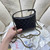 Chanel AS4386 Clutch with chain Grained Shiny Calfskin Black