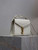 YSL 623930 Cassandra Mini Top Handle Bag In Grain De Poudre Embossed Leather White