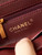 Chanel AS4416 Mini Shopping Bag Velvet & Gold Metal Wine Red