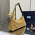 Prada 1BC229 Prada Aimèe Medium Suede leather shoulder bag Camel