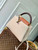 LV M12956 Louis Vuitton Capucines MM Bag Taurillon leather Galet Gray