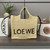Loewe Medium LOEWE Font tote in raffia A685B61X05 Natural