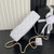 Chanel AS5702 Small Flap Bag with Top Handle Grained Shiny calfskin gold White