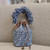 Fendi 8BS093 Mon Tresor Blue denim-effect FF jacquard mini-bag 8685