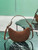 Prada 1BC194 Prada Arqué suede leather shoulder bag Dark Brown