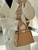 Fendi 8BN244 Peekaboo Mini Sand-coloured leather bag 2125