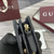 Gucci 847208 GG Emblem small wallet Rosso Black GG leather